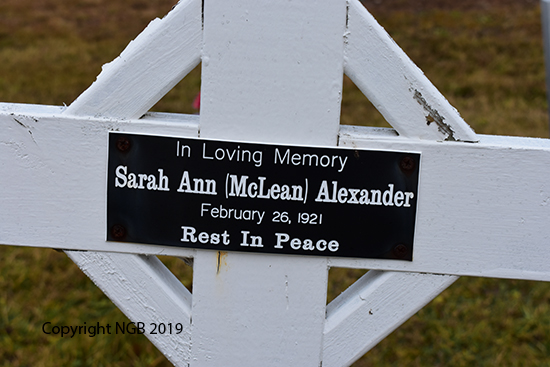 Sarah Ann (McLean) Alexander