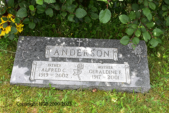 Alfred C. & Geraldine F. Anderson