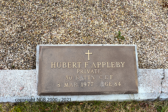 Hubert F. & Primadine Appleby