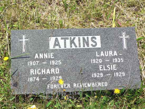 Annie, Laura, Richrd and Elsie Atkins