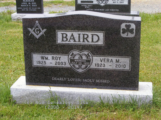 Wm Roy and Vera M. Baird