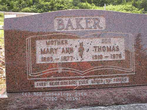 Mary Ann & Thomas Baker