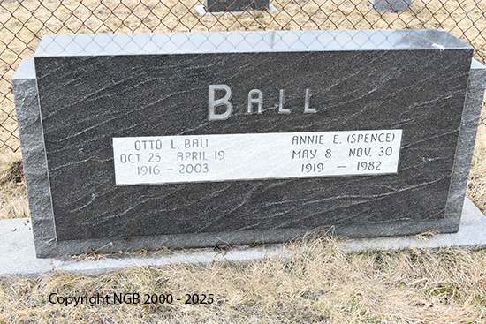 Otto L. & Annie E. Ball