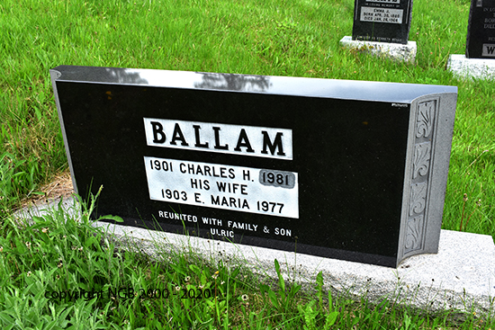 Charles H. & Maria Ballam