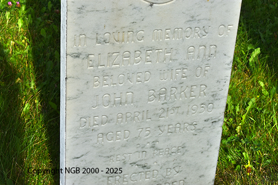 Elizabeth Ann Barker