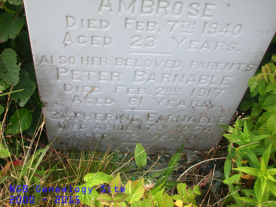 Ambrose Walsh, Peter & Catherine Barnable