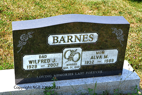 Wilfred J. & Alva M. Barnes 