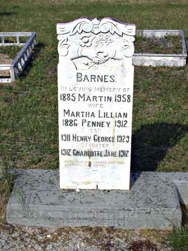 Martin, Martha Lillian Penney,  Henry George, and Charlotte BARNES