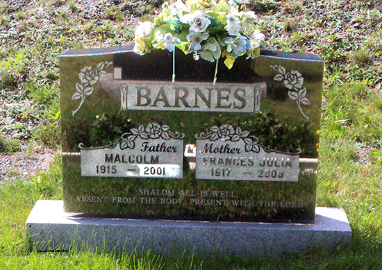 Malcolm & Frances Julia Barnes