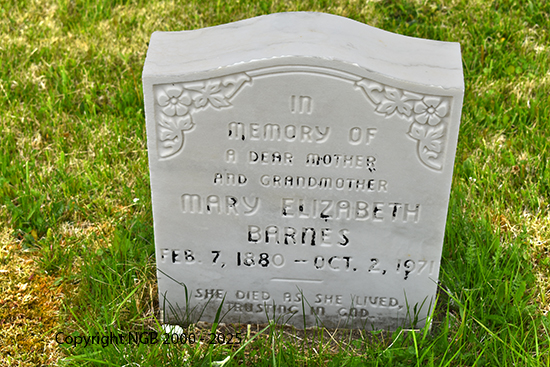 Mary Elizabeth Barnes