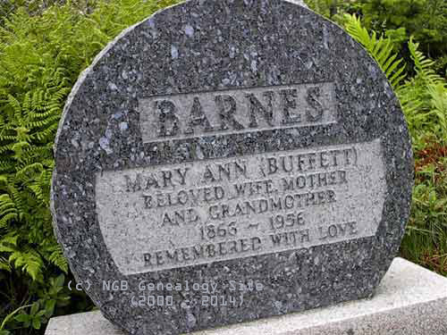 Mary Ann (Buffett) Barnes