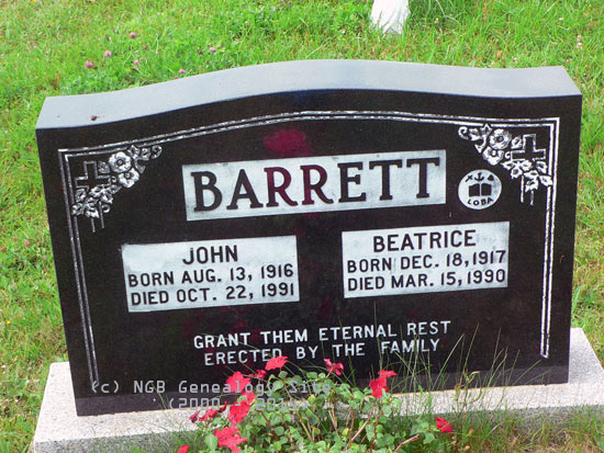 John and Beatrice Barrett