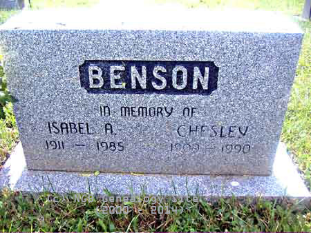 Isabel and Chesley BENSON