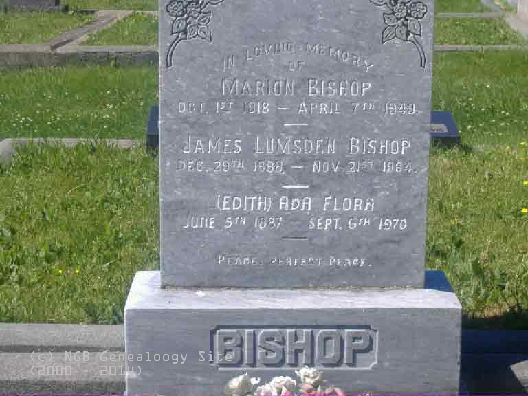 James and Marion BISHOP