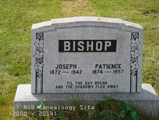 Joseph and Patience Bishop