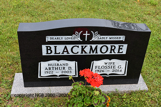 Arthur D & Flossie G. Blackmore