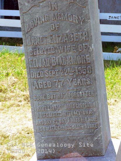 Janet Elizabeth Blackmore