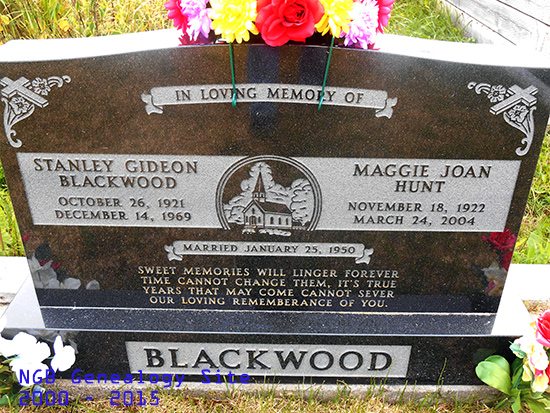Stanley Gideon & Maggie Joan Blackwood