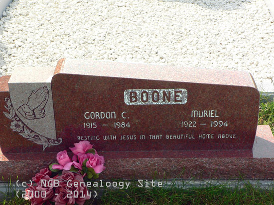 Gordon and Murial Boone