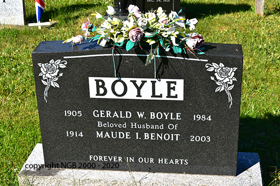 Gerald W. & Maude I. Benoit Boyle