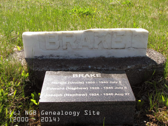 Harold, Edward and Joseph Brake