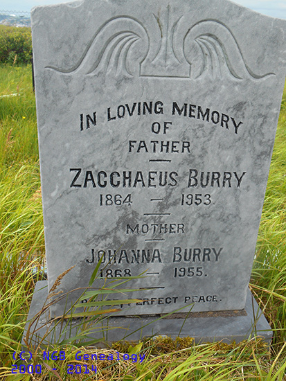 Zacchaeus & Johanna Burry