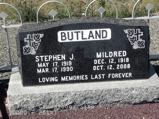 Stephen and Mildred Butland