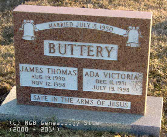 James and Ada Buttery
