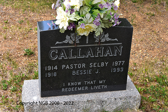Pastor Selby & Bessie J. Callahan