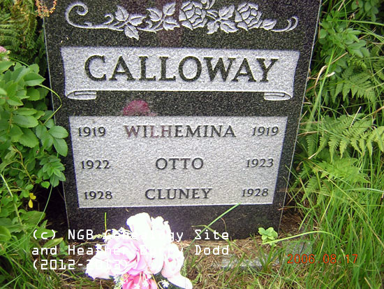 Wilhwmina, Cluney & Otto Calloway