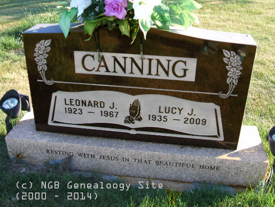 Leonard J. & Lucy J. Canning