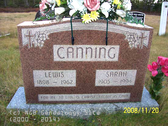 Lewis and Sarah Canning