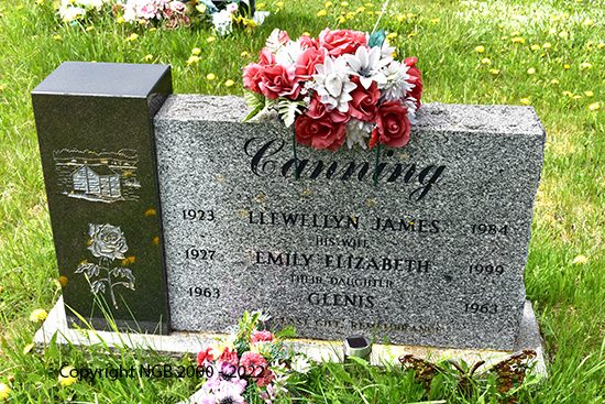 Llewellyn James, Emily Elizabewth & Glenis Canning