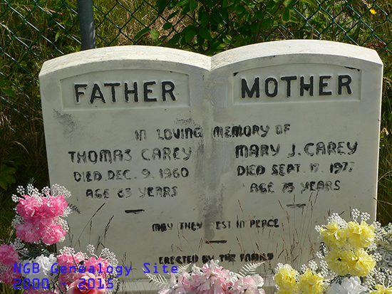 Thomas & Mary J Carey