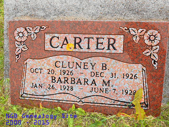 Cluney B. & Barbara M. Carter