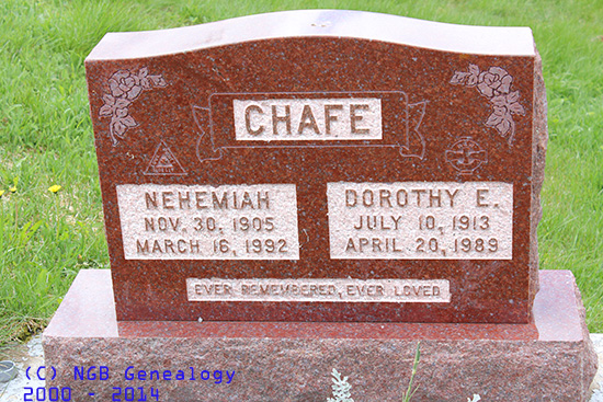 Nehemiah & Dorothy Chafe