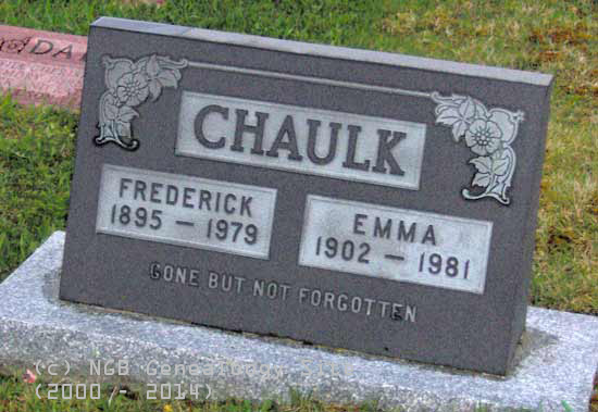 Frederick and Emma Chaulk