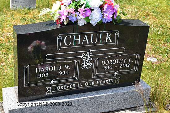 Harold W. & Dorothy C. Chaulk