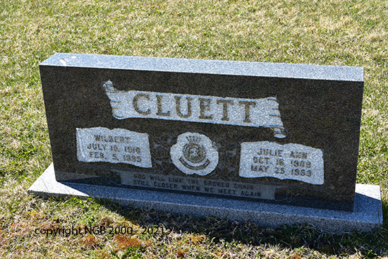 Wilbert & Julie Ann Cluett
