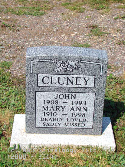 John and Mary Ann Cluney