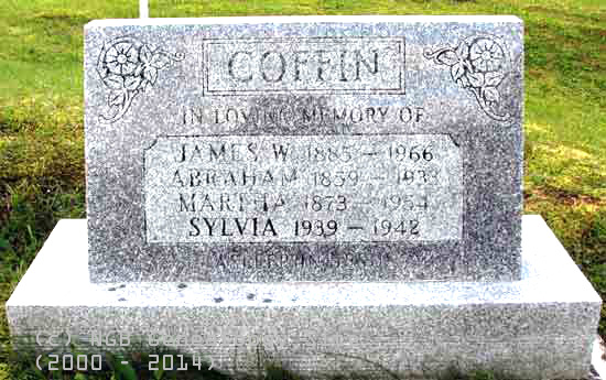 James Abraham Martha Sylvia Coffin