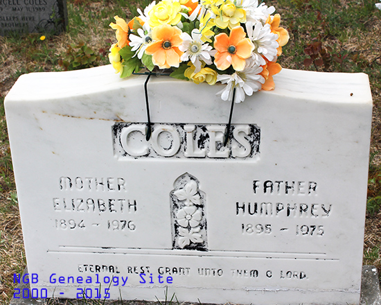 Elizabeth & Humphrey Coles