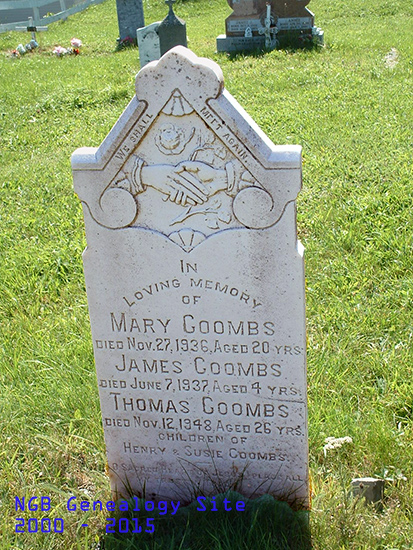 Mary, James & Thomas Coombs