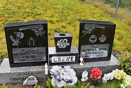 Monroe Isaac &amp; Martha Jane Crewe