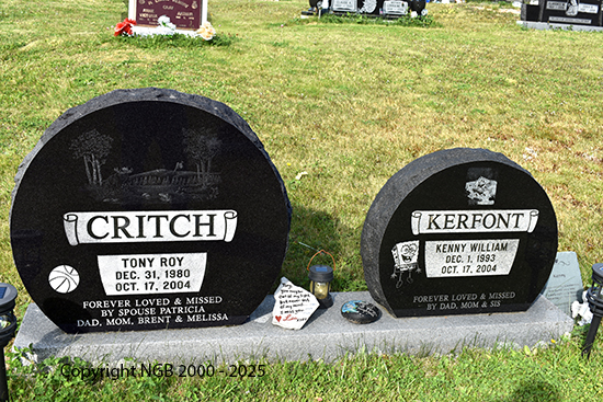 Tony Roy Critch & Kenny William Kerfont 