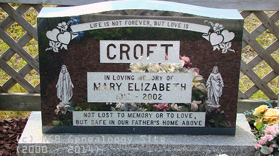 Mary Elizabeth Croft
