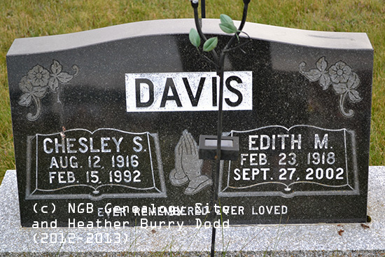 Chesley S. & Edith M. Davis