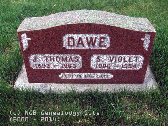 J. Thomas & Violet Dawe