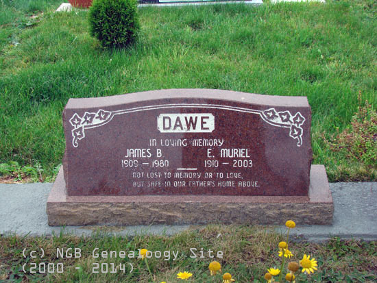 James and E. Muriel Dawe