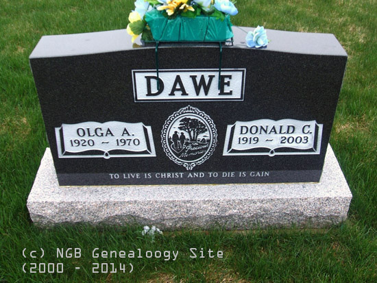 Olga A. & Donald C. Dawe